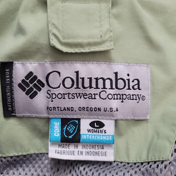 Columbia Core Womens Green Gray Interchange 3-in-1 Snow Ski Winter Jacket Size L - Picture 11 of 14